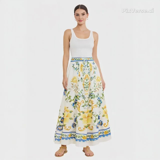 SAIA FARM ESTAMPADA FLORAL EMILIA