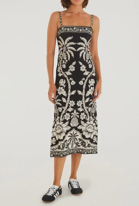 VESTIDO FARM MIDI ESTAMPADO GUANACASTE