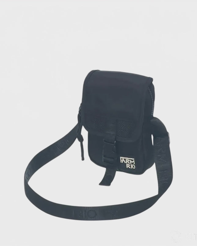 BOLSA FARM FERVO GRAFICO TROPI PRETA