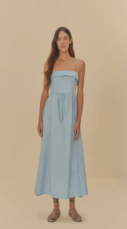 VESTIDO FARM LONGO ALCINHAS