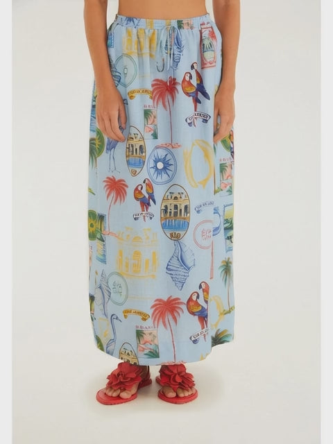 SAIA FARM ESTAMPADA TROPICAL VINTAGE