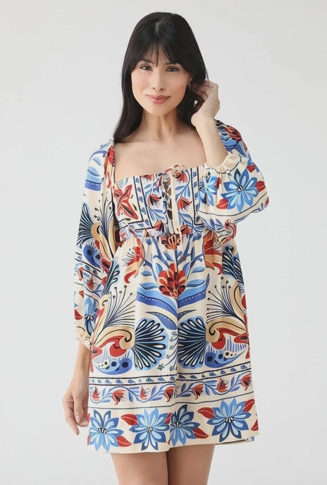 VESTIDO FARM CURTO SONHO DE MAR