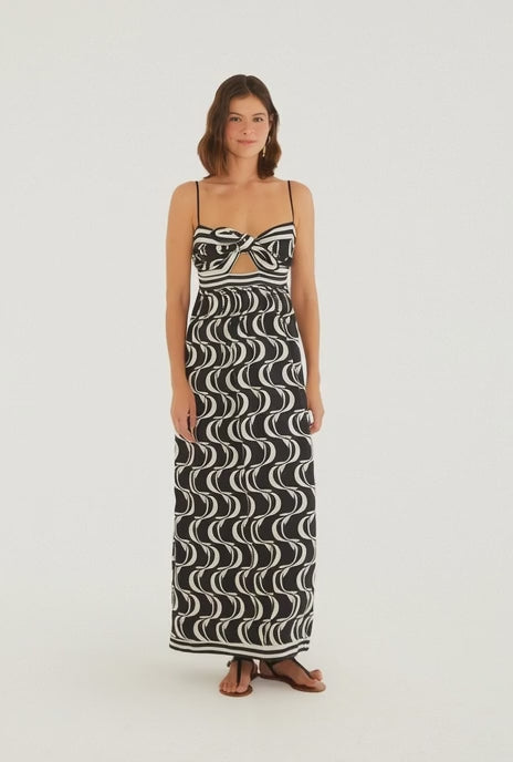 VESTIDO FARM NO ESTAMPADO PEIXE COPA