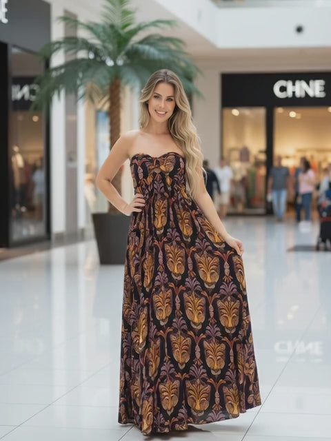 VESTIDO FARM PANTERA BOHO