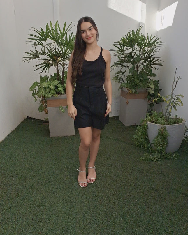 SHORT FARM ALFAIATARIA PRETO