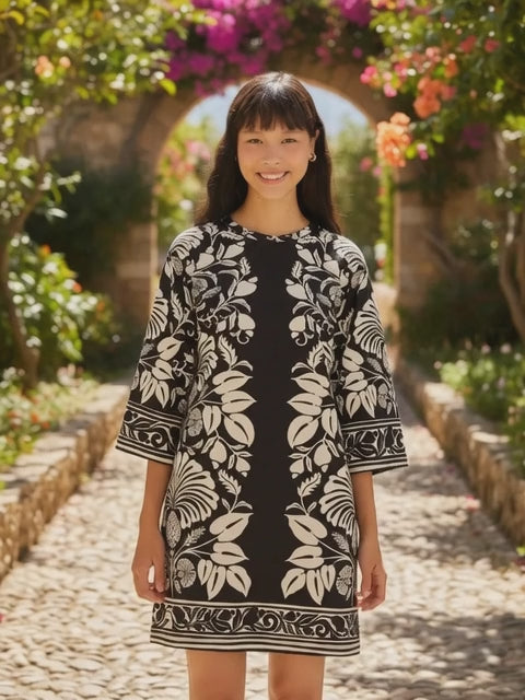 VESTIDO FARM T SHIRT GRANDE ESTAMPADO SINTRA