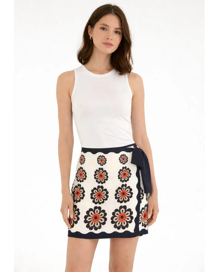 Saia Farm Pareo Fiorella Bege Seda