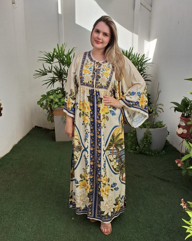 VESTIDO FARM ESTAMPADO FLOR DO RIO