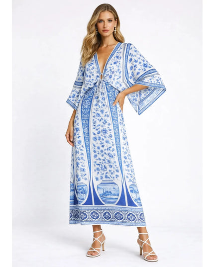 Vestido Cropped Farm Porcelana