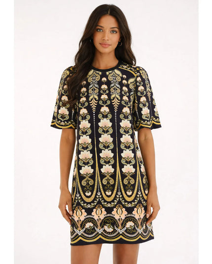 Vestido Farm T-shirt Manga Bufante Nikita