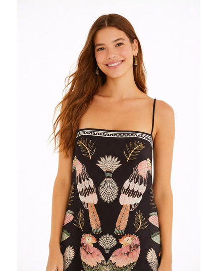 Vestido Farm Longo Recanto dos Passaros