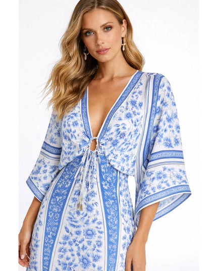 Vestido Cropped Farm Porcelana