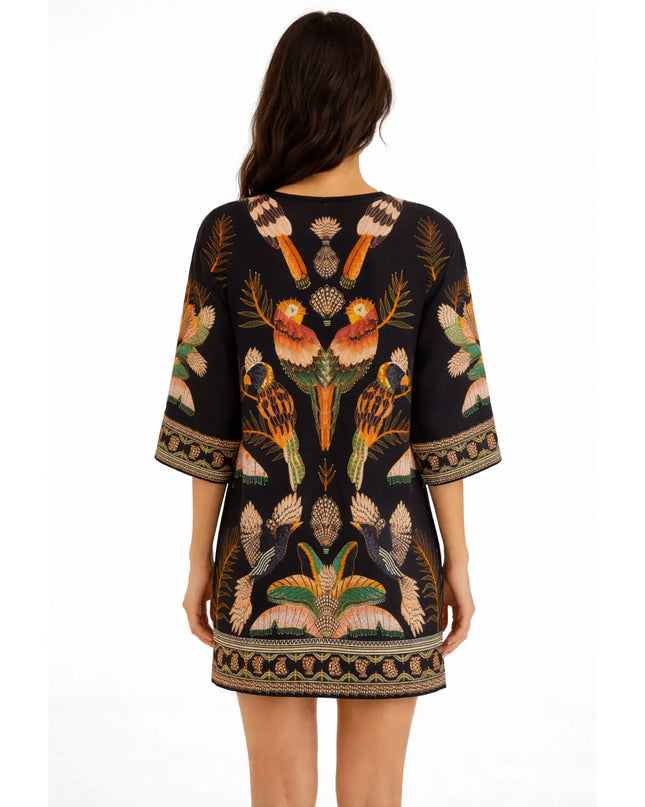 Vestido Farm T-shirt Big Recanto dos Passaros