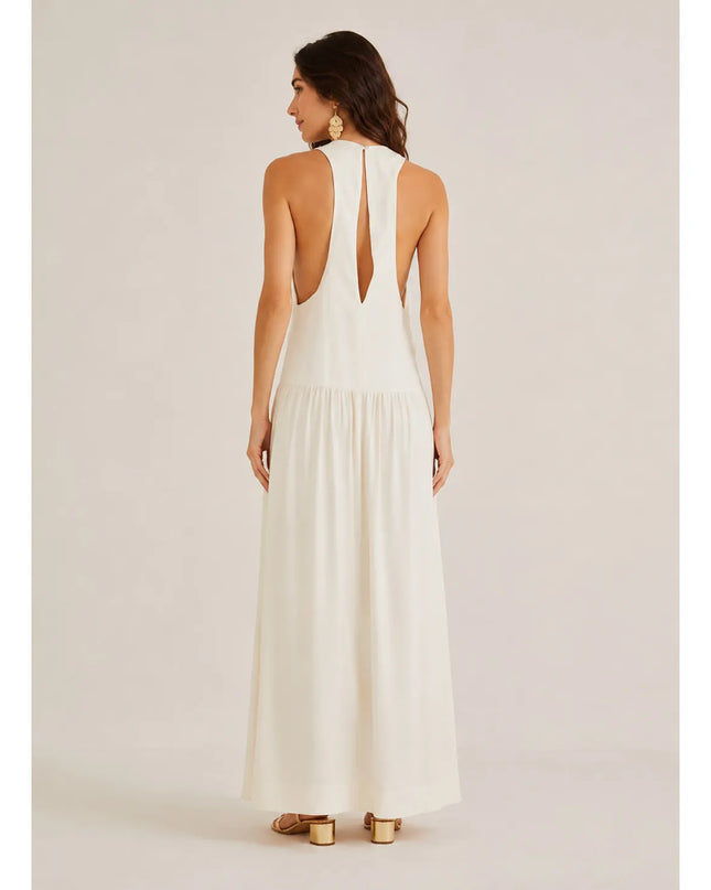 VESTIDO FARM LONGO ESTAMPADO PARAISO