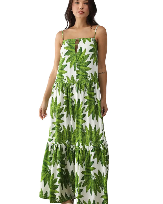 Vestido Farm Reto Estampado Off White
