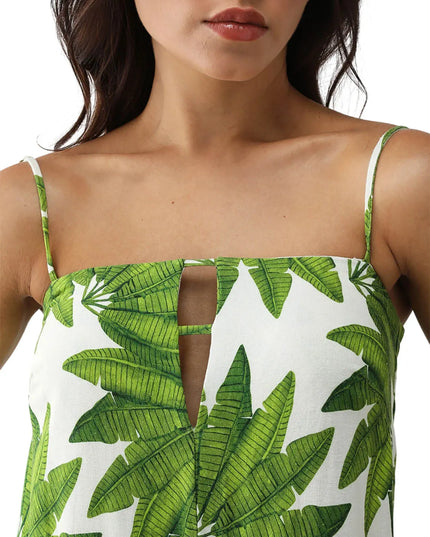 Vestido Farm Reto Estampado Off White